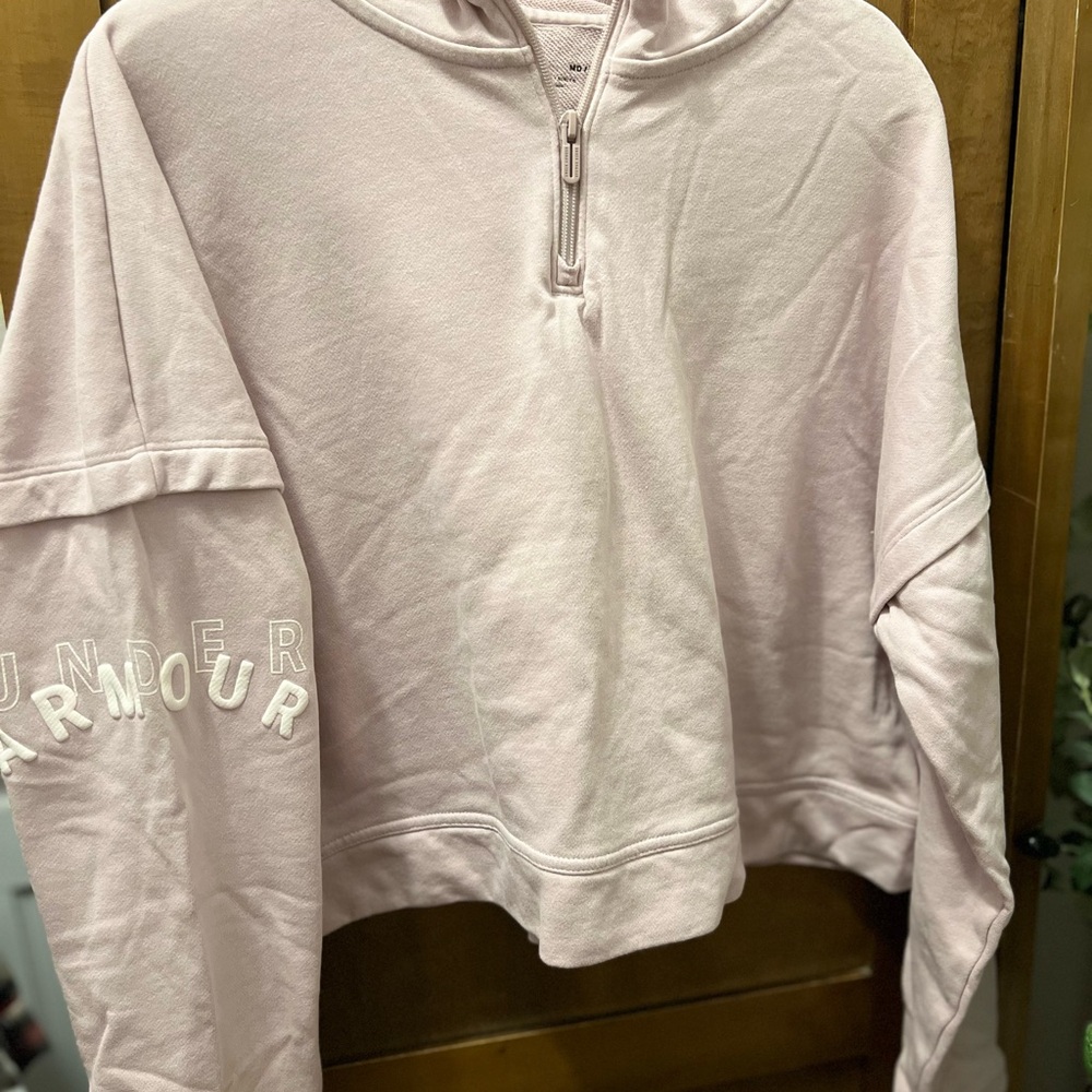 Under Armour Light Pink Knit Hoodie